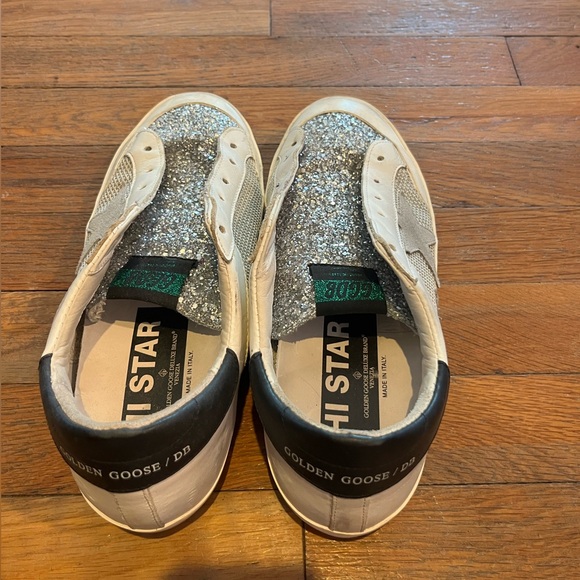 White and silver golden goose, size 39(size 9) - Picture 5 of 8